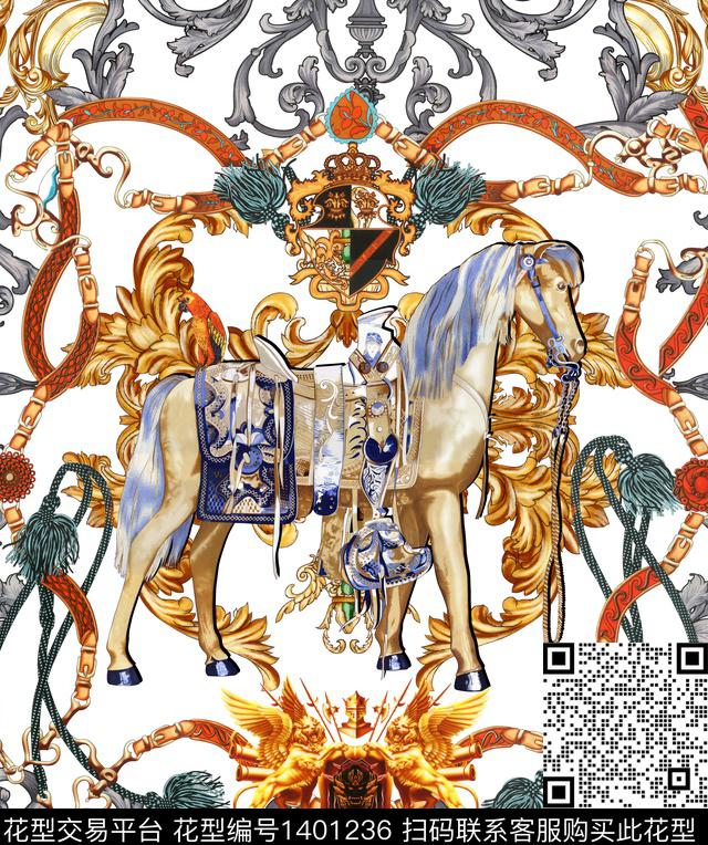 数码华亿平台男装花卉数码印花华亿平台下载（图片编号: 1401236） - 瓦栏（Walan）