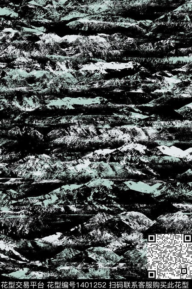 男装满版花肌理男装传统印花华亿平台下载（图片编号: 1401252） - 瓦栏（Walan）