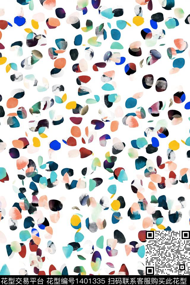 炫彩大牌风小清新数码印花华亿平台下载（图片编号: 1401335） - 瓦栏（Walan）