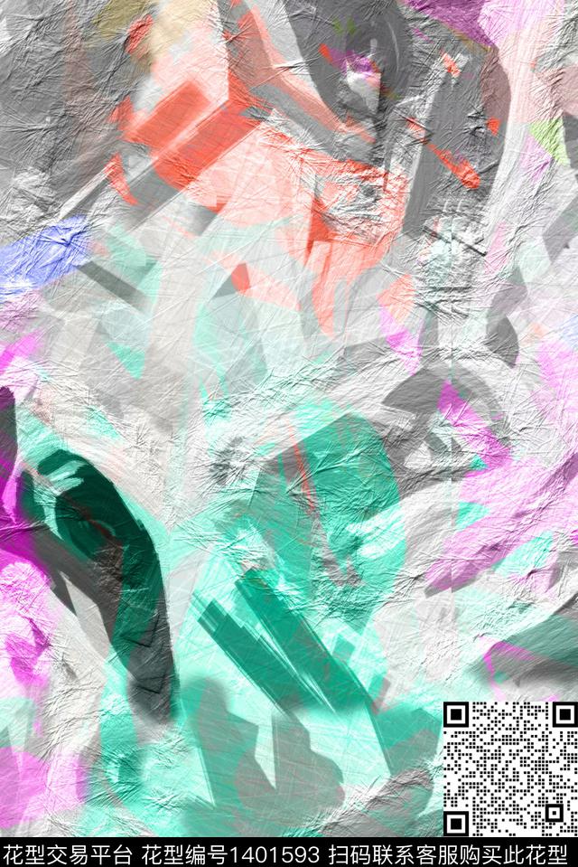 线条奢华几何数码印花华亿平台下载（图片编号: 1401593） - 瓦栏（Walan）