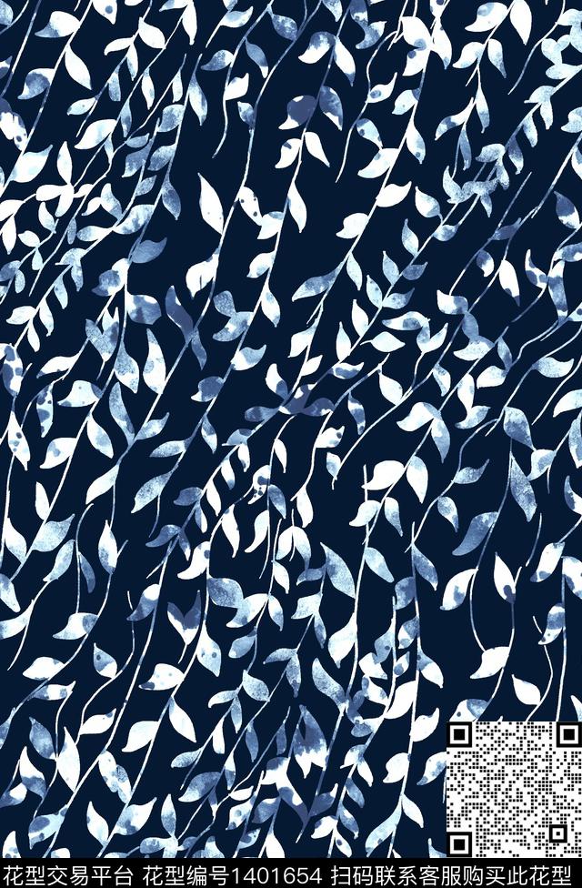 时尚花卉小清新数码印花华亿平台下载（图片编号: 1401654） - 瓦栏（Walan）