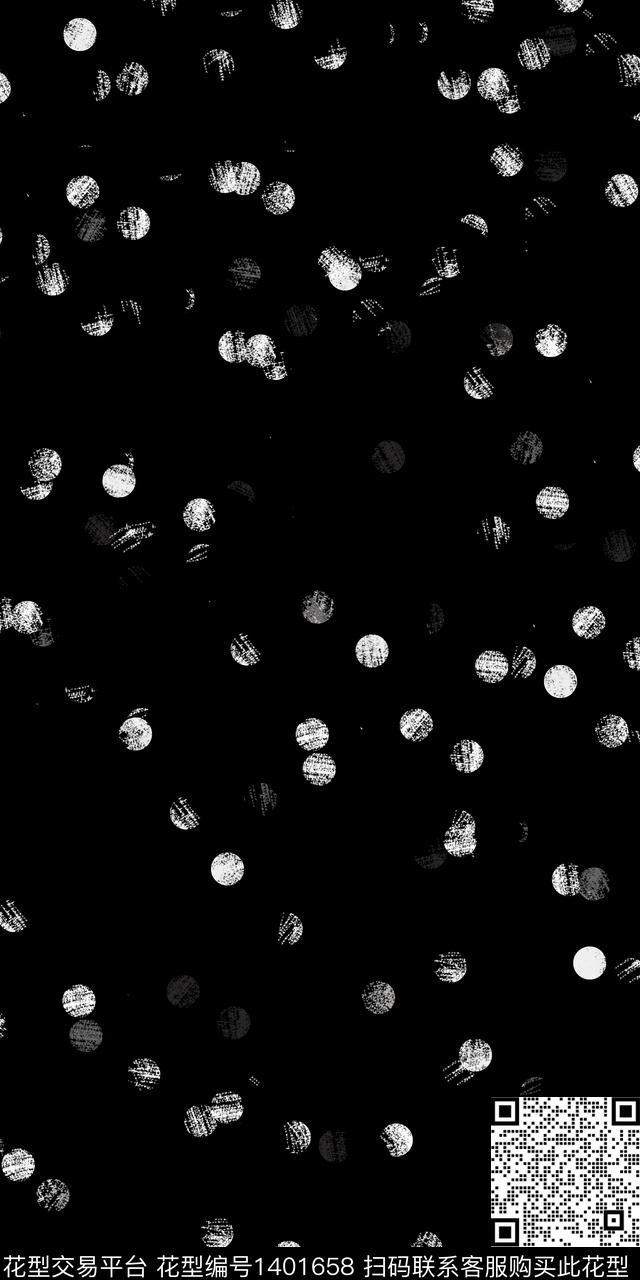 几何时尚波点数码印花华亿平台下载（图片编号: 1401658） - 瓦栏（Walan）