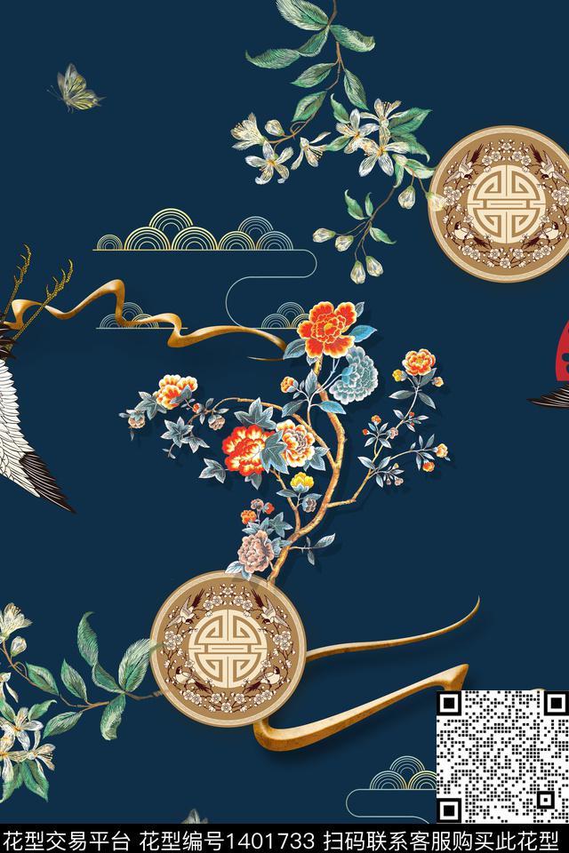 数码华亿平台女装旗袍数码印花华亿平台下载（图片编号: 1401733） - 瓦栏（Walan）