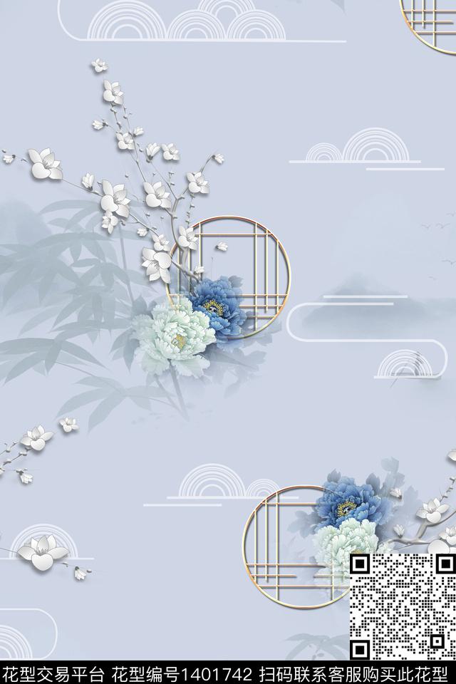 数码华亿平台女装旗袍数码印花华亿平台下载（图片编号: 1401742） - 瓦栏（Walan）