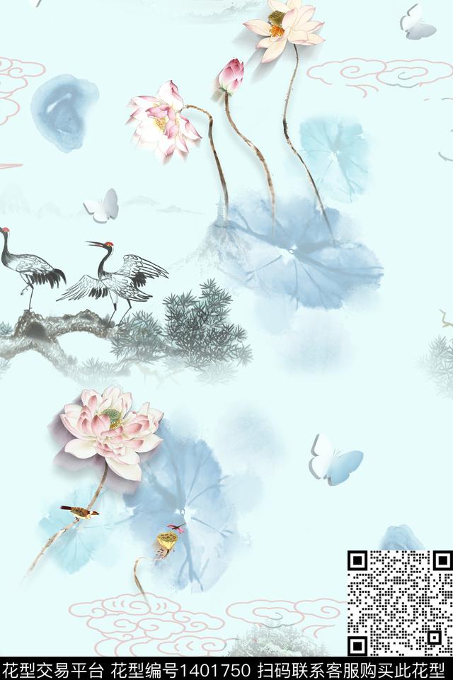 数码华亿平台女装旗袍数码印花华亿平台下载（图片编号: 1401750） - 瓦栏（Walan）