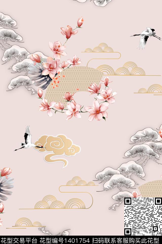 数码华亿平台女装旗袍数码印花华亿平台下载（图片编号: 1401754） - 瓦栏（Walan）