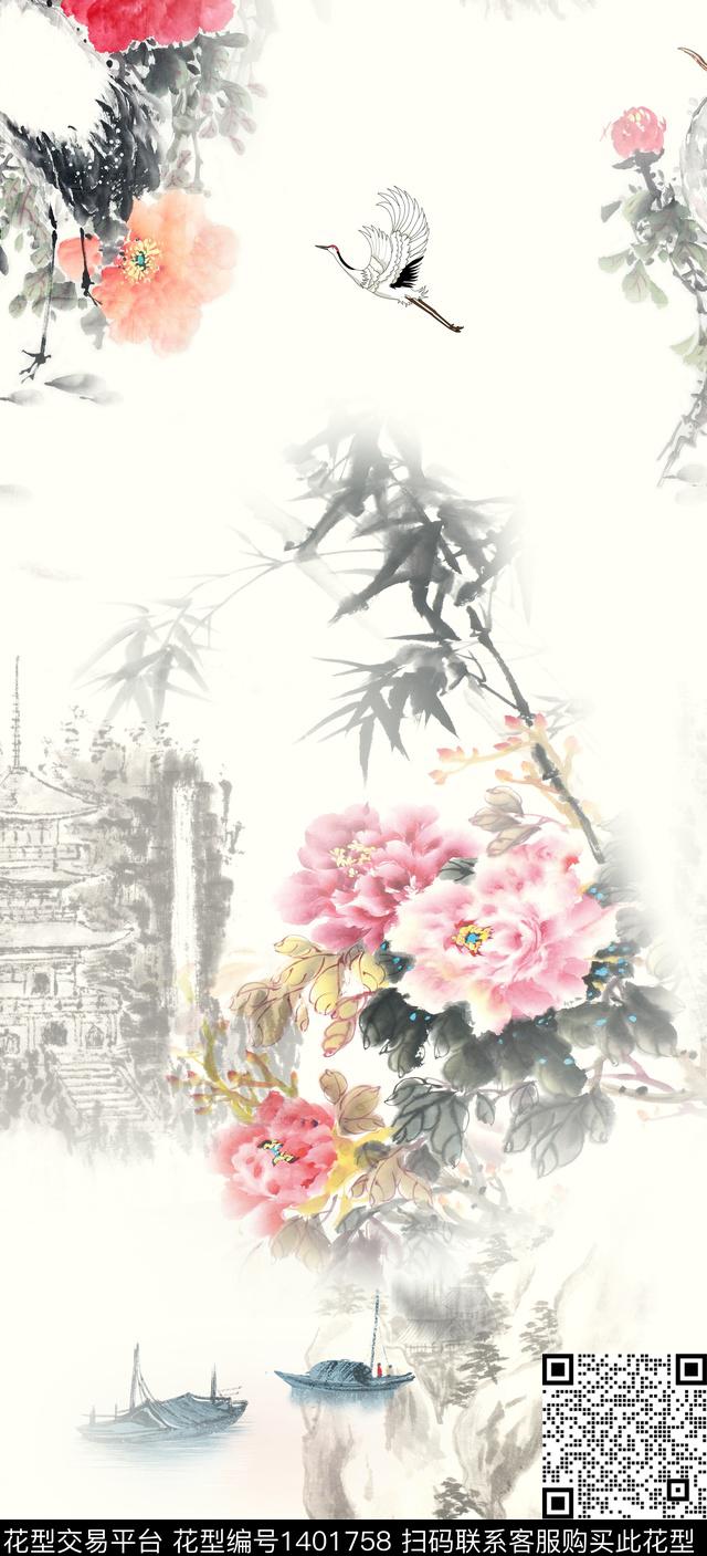 数码华亿平台女装旗袍数码印花华亿平台下载（图片编号: 1401758） - 瓦栏（Walan）