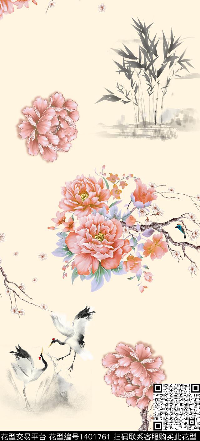 数码华亿平台女装旗袍数码印花华亿平台下载（图片编号: 1401761） - 瓦栏（Walan）