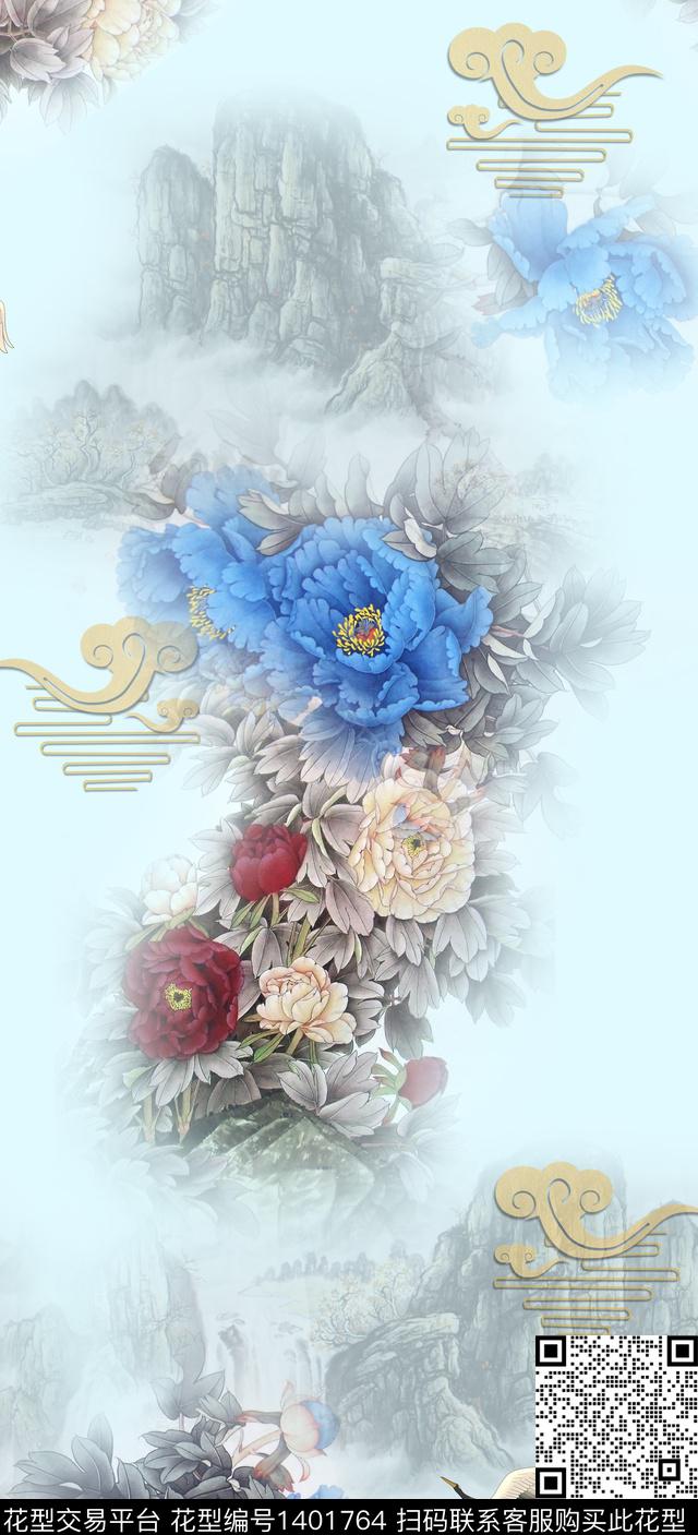 数码华亿平台女装旗袍数码印花华亿平台下载（图片编号: 1401764） - 瓦栏（Walan）