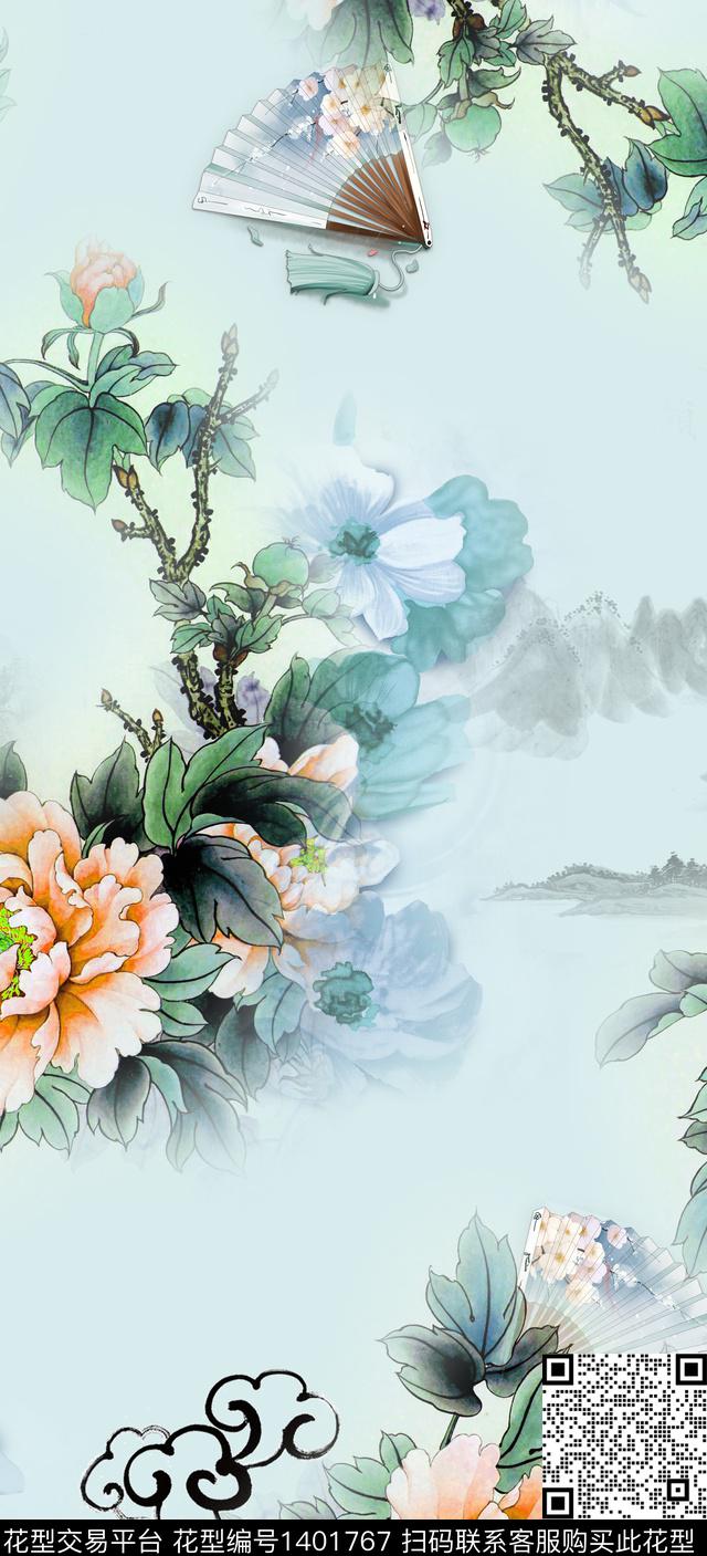 数码华亿平台女装旗袍数码印花华亿平台下载（图片编号: 1401767） - 瓦栏（Walan）