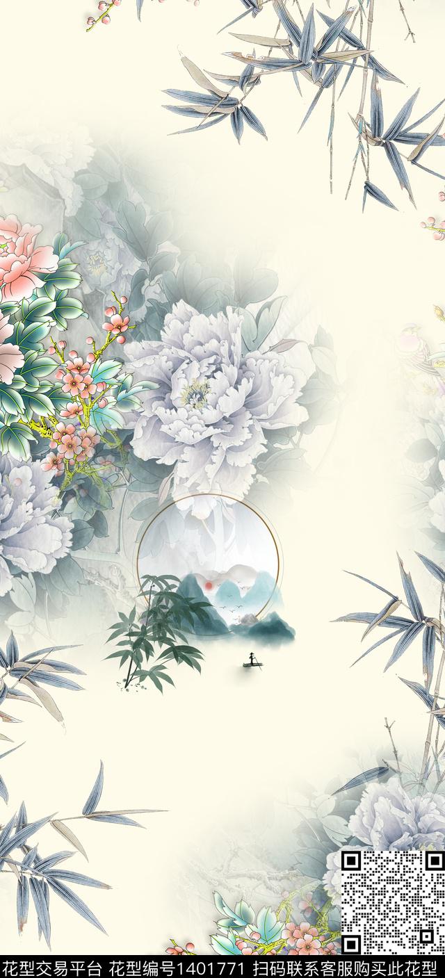 数码华亿平台女装旗袍数码印花华亿平台下载（图片编号: 1401771） - 瓦栏（Walan）