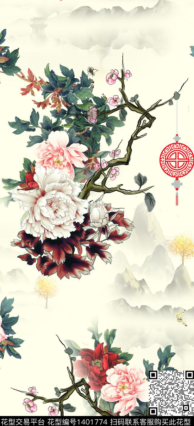 数码华亿平台女装旗袍数码印花华亿平台下载（图片编号: 1401774） - 瓦栏（Walan）