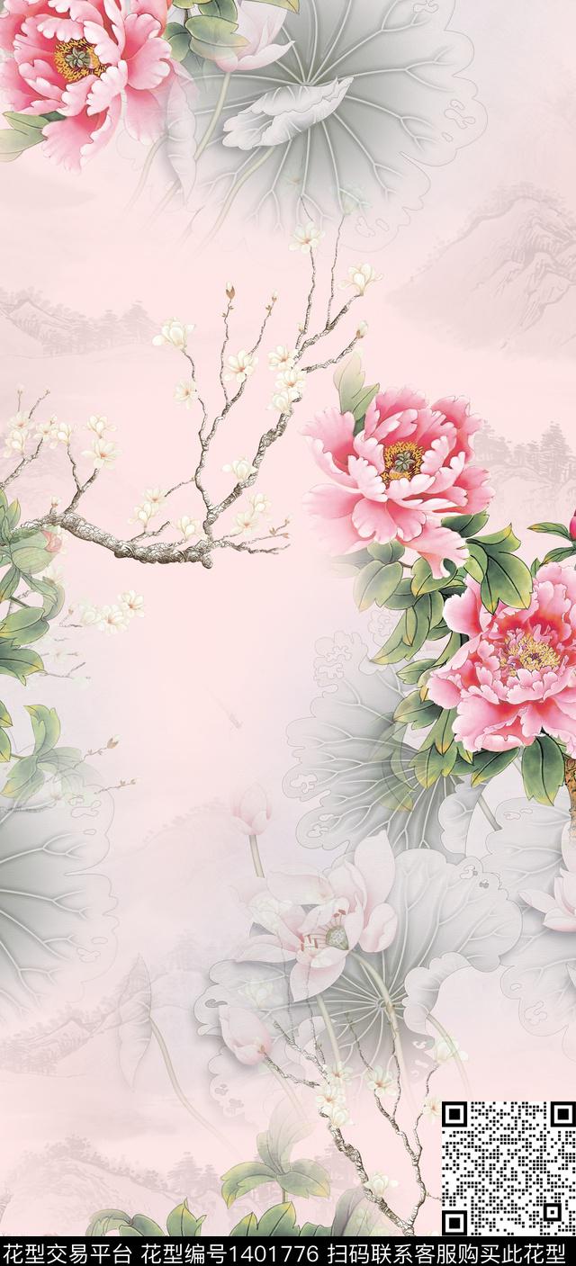 数码华亿平台女装旗袍数码印花华亿平台下载（图片编号: 1401776） - 瓦栏（Walan）