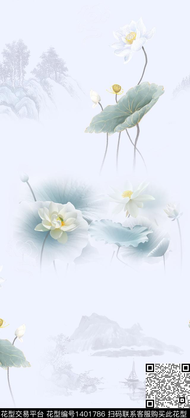 数码华亿平台女装旗袍数码印花华亿平台下载（图片编号: 1401786） - 瓦栏（Walan）