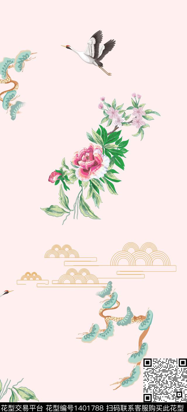 数码华亿平台女装旗袍数码印花华亿平台下载（图片编号: 1401788） - 瓦栏（Walan）