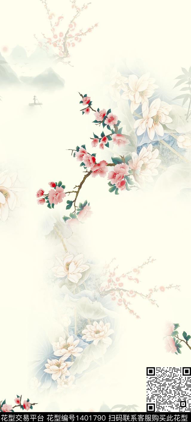 数码华亿平台女装旗袍数码印花华亿平台下载（图片编号: 1401790） - 瓦栏（Walan）