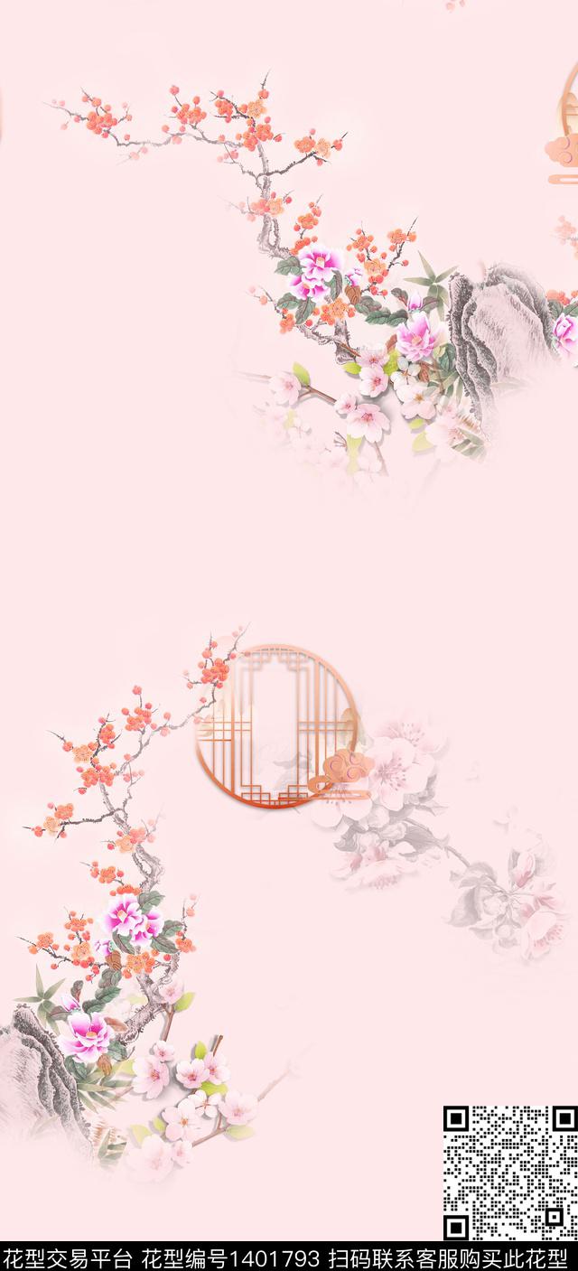 数码华亿平台女装旗袍数码印花华亿平台下载（图片编号: 1401793） - 瓦栏（Walan）