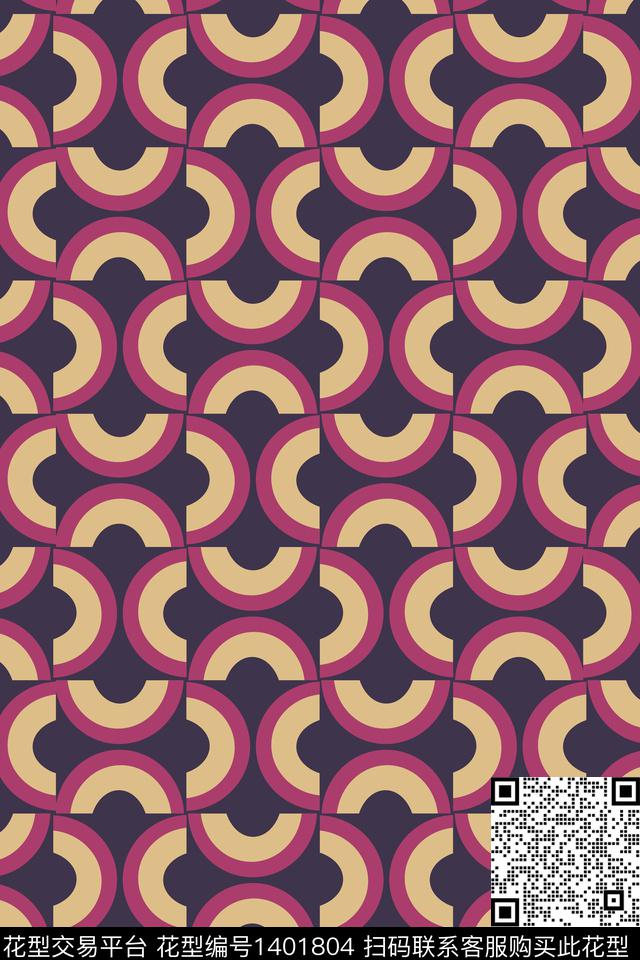 几何大牌风BURBERRY数码印花华亿平台下载（图片编号: 1401804） - 瓦栏（Walan）