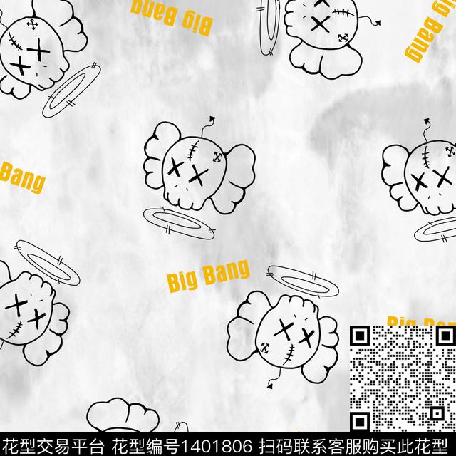 男装大牌风抽象传统印花华亿平台下载（图片编号: 1401806） - 瓦栏（Walan）