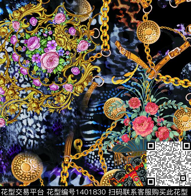 时尚几何简约传统印花华亿平台下载（图片编号: 1401830） - 瓦栏（Walan）