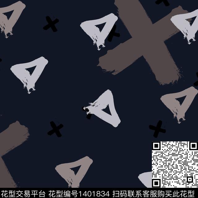 时尚几何简约传统印花华亿平台下载（图片编号: 1401834） - 瓦栏（Walan）