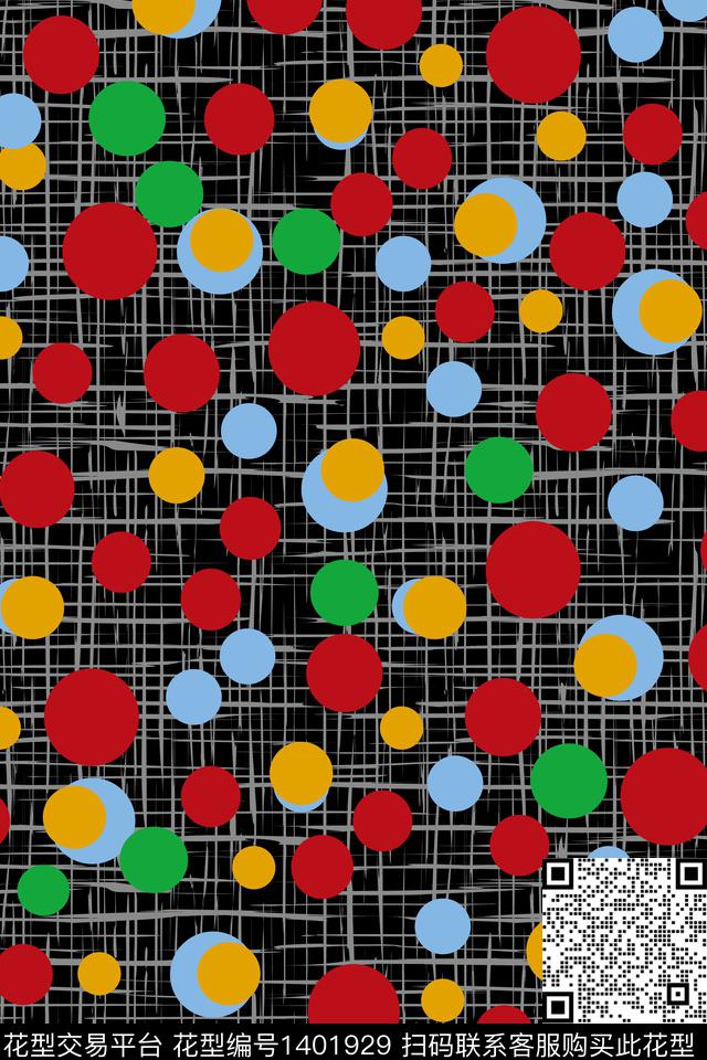 线条几何肌理数码印花华亿平台下载（图片编号: 1401929） - 瓦栏（Walan）