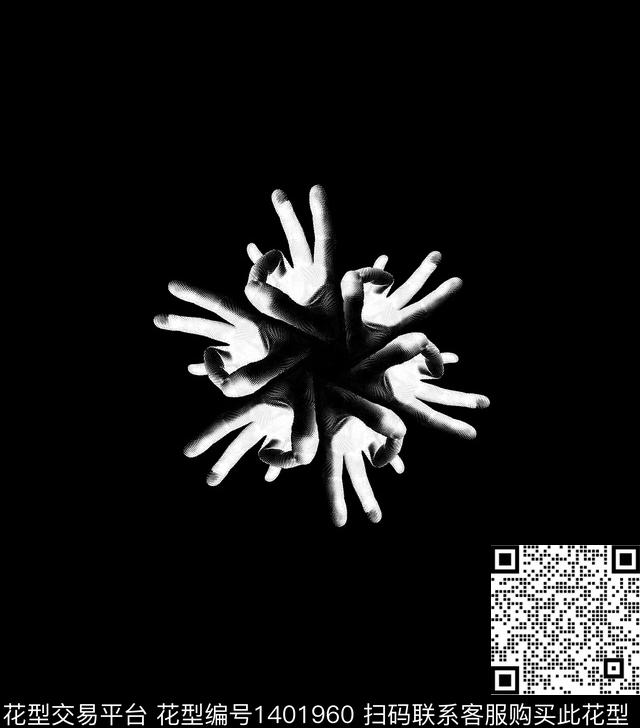 时尚简约卡通数码印花华亿平台下载（图片编号: 1401960） - 瓦栏（Walan）