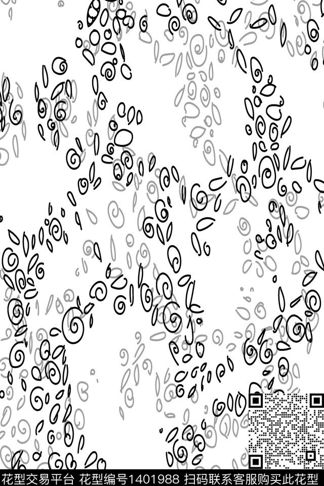 几何大牌风小清新数码印花华亿平台下载（图片编号: 1401988） - 瓦栏（Walan）