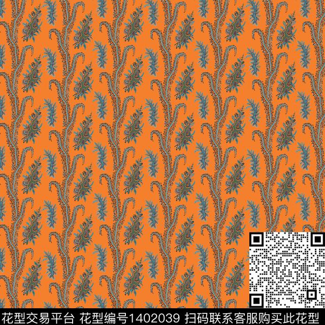 女装民族风大牌风数码印花华亿平台下载（图片编号: 1402039） - 瓦栏（Walan）