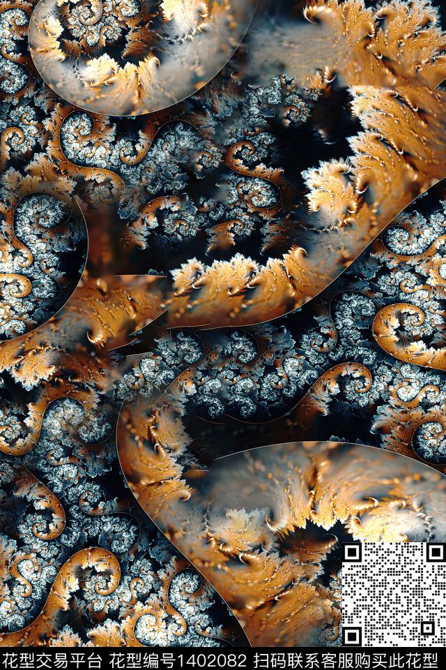 几何时尚抽象数码印花华亿平台下载（图片编号: 1402082） - 瓦栏（Walan）