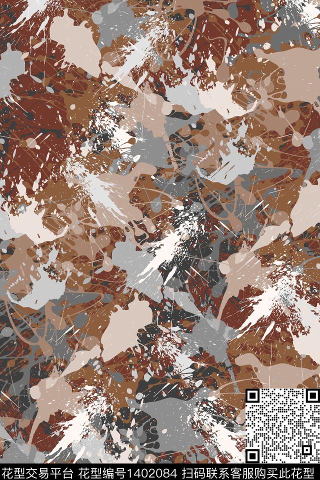 抽象男装家居服户外传统印花华亿平台下载（图片编号: 1402084） - 瓦栏（Walan）