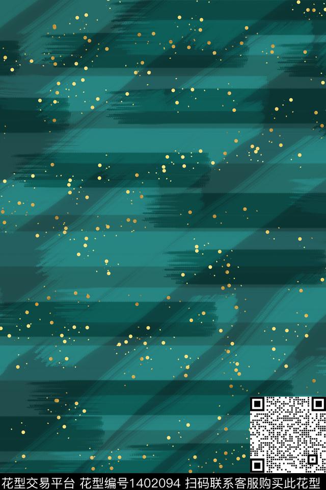 绿色金箔树林传统印花华亿平台下载（图片编号: 1402094） - 瓦栏（Walan）