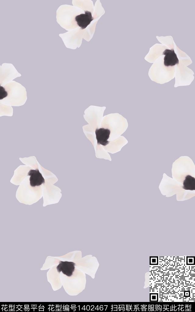 简约花卉淑女数码印花华亿平台下载（图片编号: 1402467） - 瓦栏（Walan）