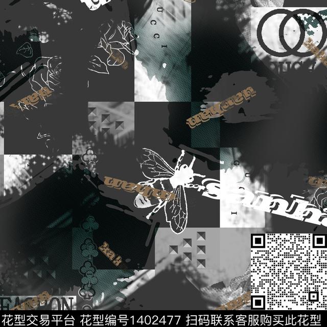 几何男装满版花大牌风传统印花华亿平台下载（图片编号: 1402477） - 瓦栏（Walan）