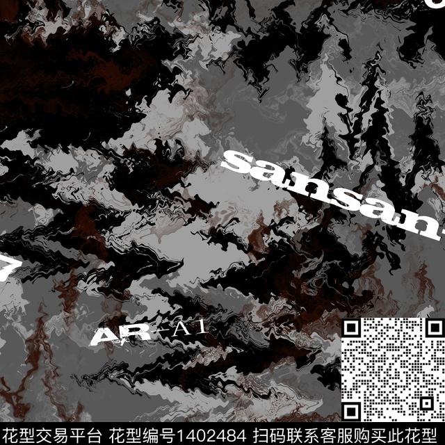 几何男装满版花大牌风传统印花华亿平台下载（图片编号: 1402484） - 瓦栏（Walan）