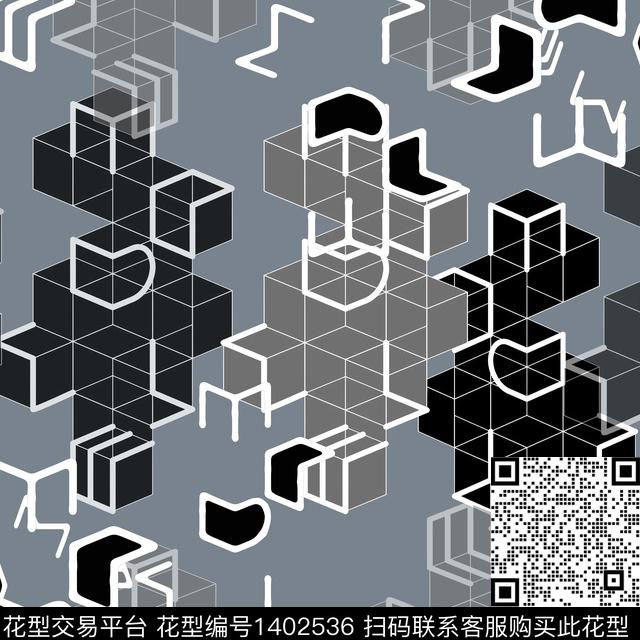 字母格子大牌风传统印花华亿平台下载（图片编号: 1402536） - 瓦栏（Walan）