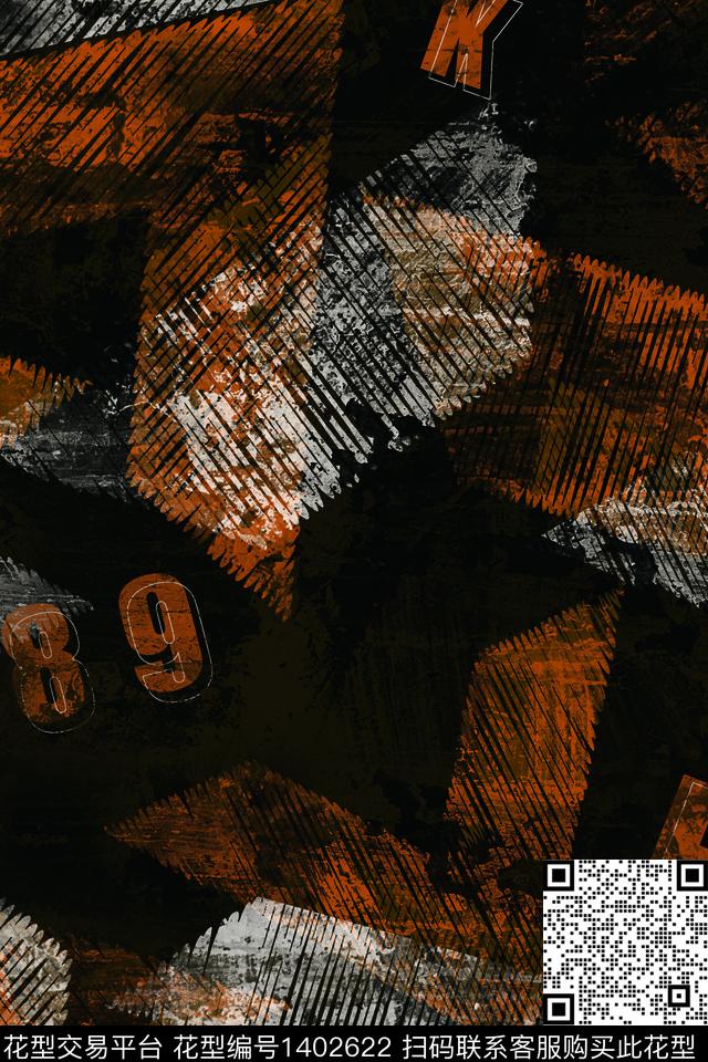 几何男装满版花字母传统印花华亿平台下载（图片编号: 1402622） - 瓦栏（Walan）