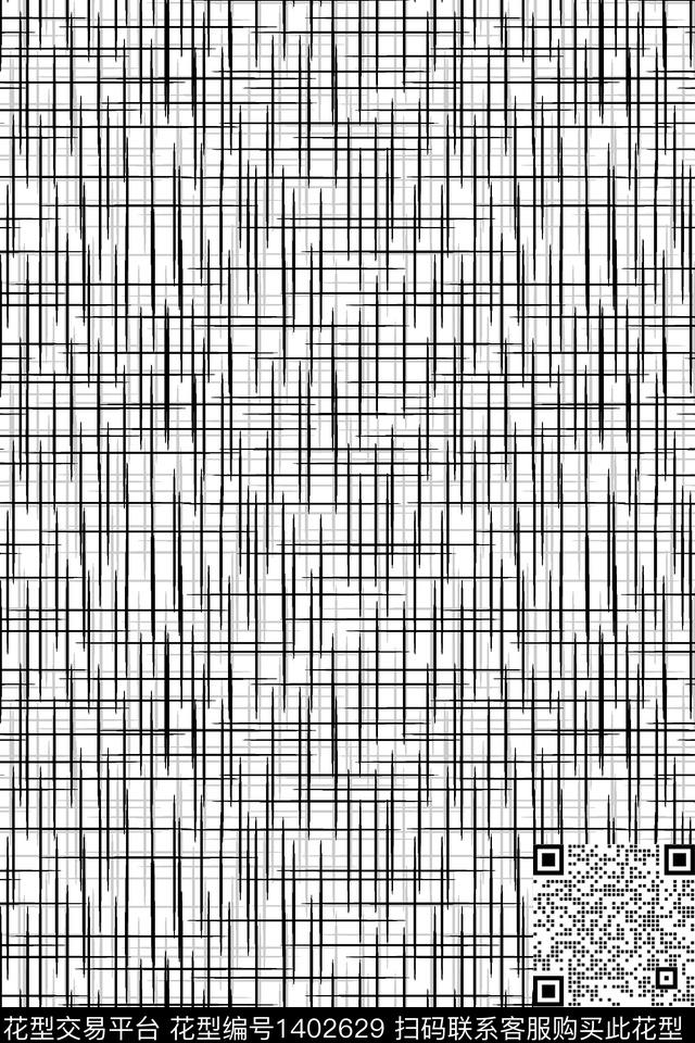 线条简约黑白华亿平台传统印花华亿平台下载（图片编号: 1402629） - 瓦栏（Walan）