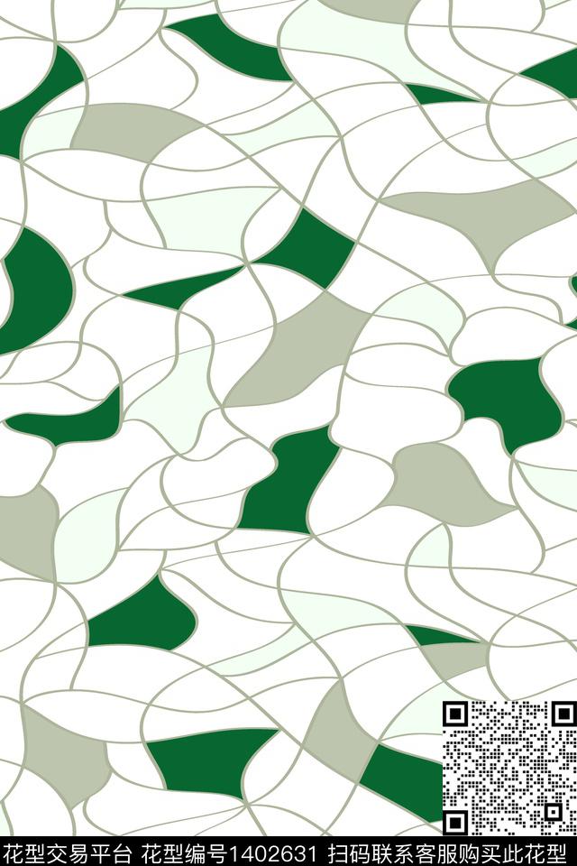 线条几何定位简约传统印花华亿平台下载（图片编号: 1402631） - 瓦栏（Walan）