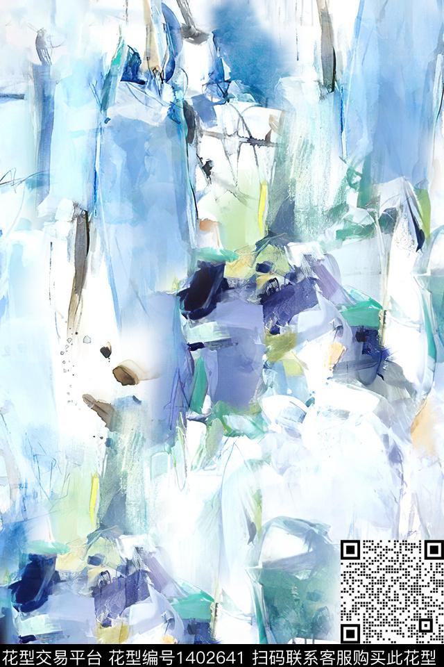 时尚肌理抽象数码印花华亿平台下载（图片编号: 1402641） - 瓦栏（Walan）