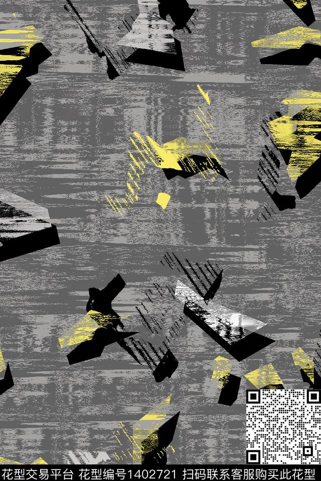 几何男装满版花大牌风传统印花华亿平台下载（图片编号: 1402721） - 瓦栏（Walan）