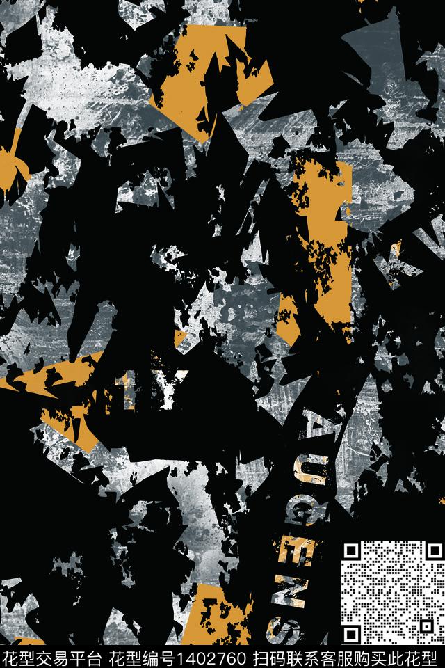 几何男装满版花字母传统印花华亿平台下载（图片编号: 1402760） - 瓦栏（Walan）