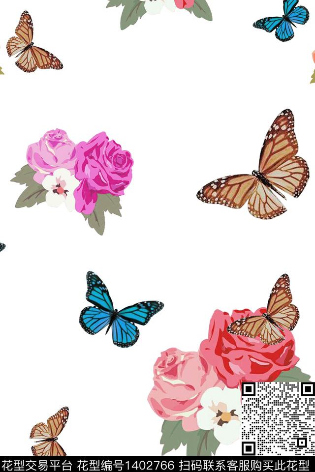 鲜花动物花卉数码印花华亿平台下载（图片编号: 1402766） - 瓦栏（Walan）