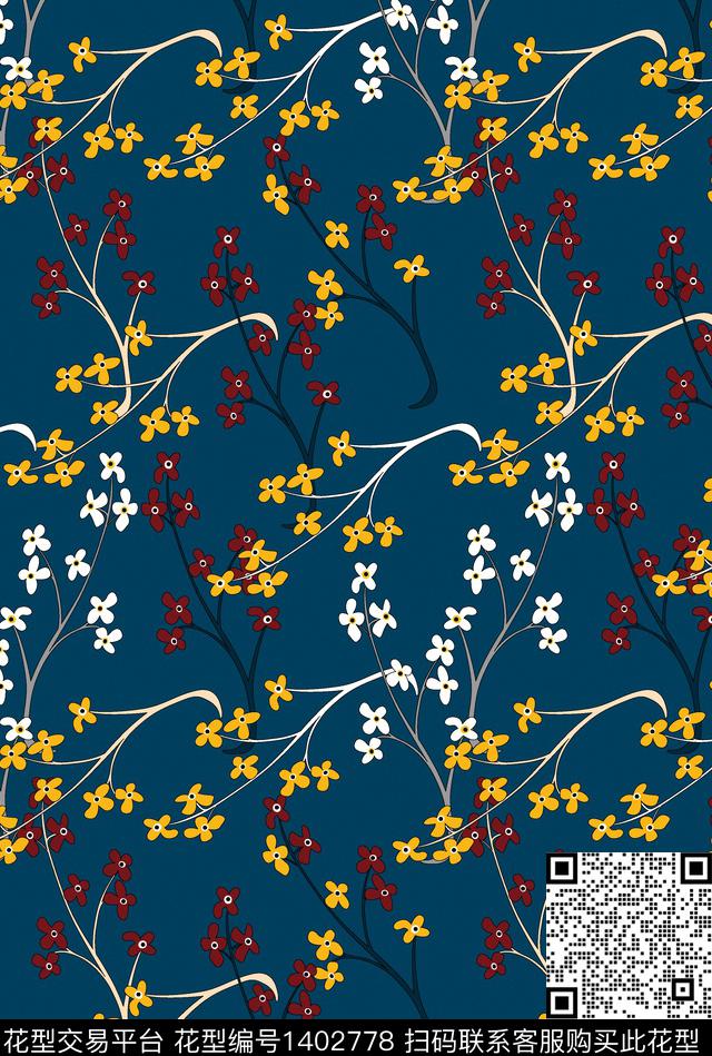 连衣裙女装休闲数码印花华亿平台下载（图片编号: 1402778） - 瓦栏（Walan）