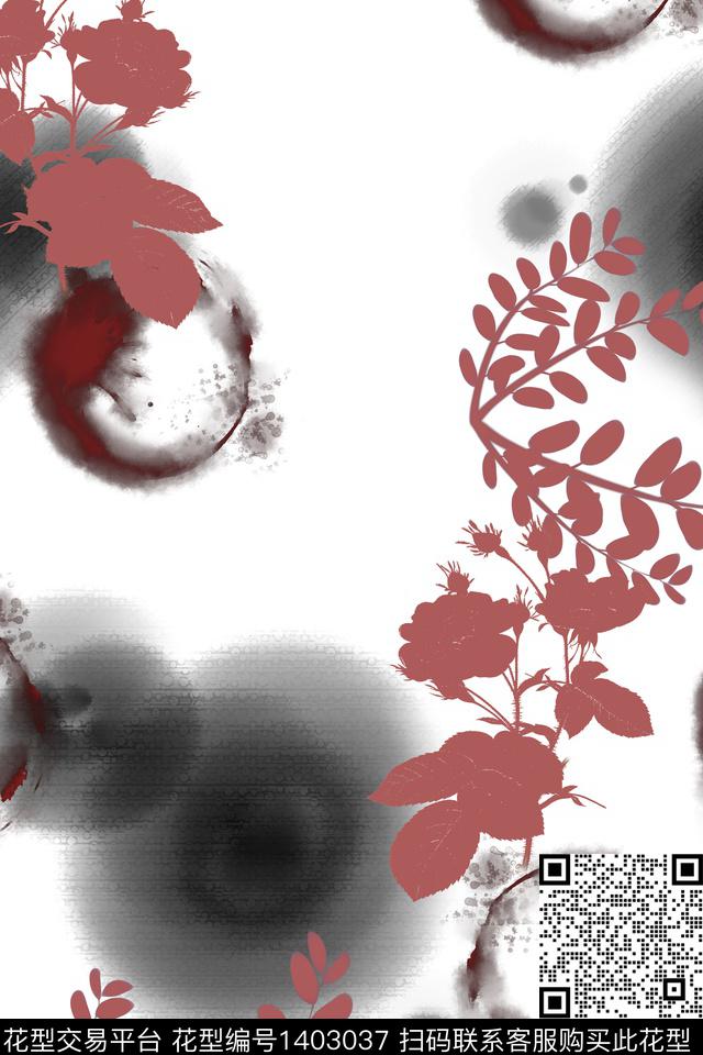 连衣裙中国风古风传统印花华亿平台下载（图片编号: 1403037） - 瓦栏（Walan）