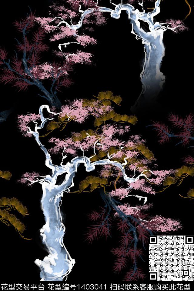 连衣裙中国风古风传统印花华亿平台下载（图片编号: 1403041） - 瓦栏（Walan）