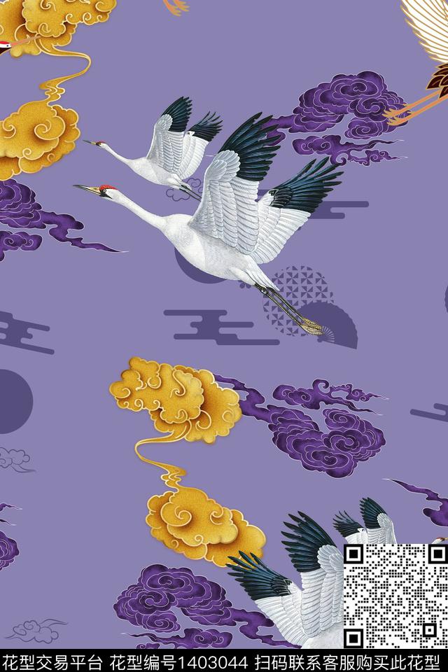 连衣裙中国风古风传统印花华亿平台下载（图片编号: 1403044） - 瓦栏（Walan）