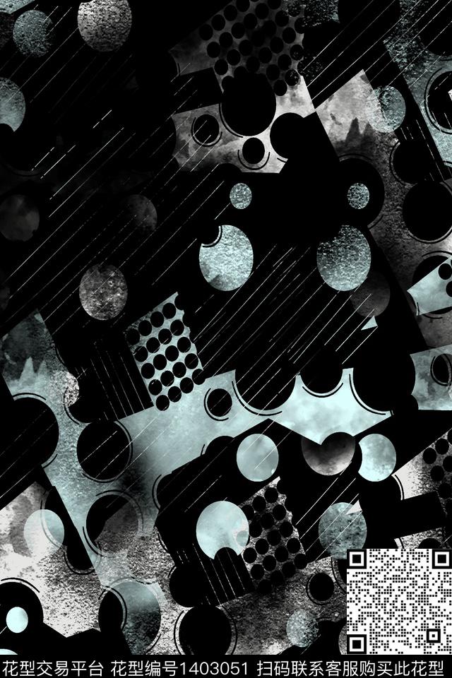 几何男装满版花大牌风传统印花华亿平台下载（图片编号: 1403051） - 瓦栏（Walan）