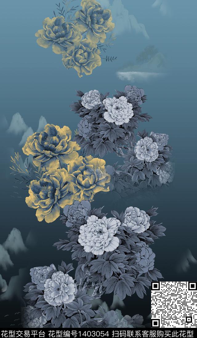 连衣裙中国风GUCCI传统印花华亿平台下载（图片编号: 1403054） - 瓦栏（Walan）