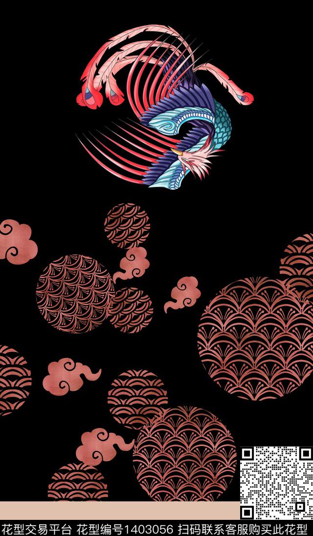 连衣裙中国风传统印花华亿平台下载（图片编号: 1403056） - 瓦栏（Walan）